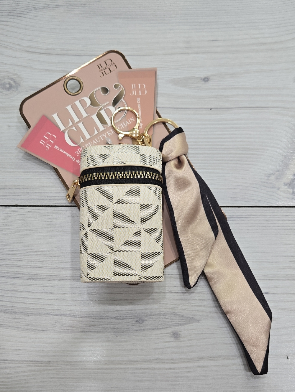 JLB Lip & Clip 3pc Beauty Keychain